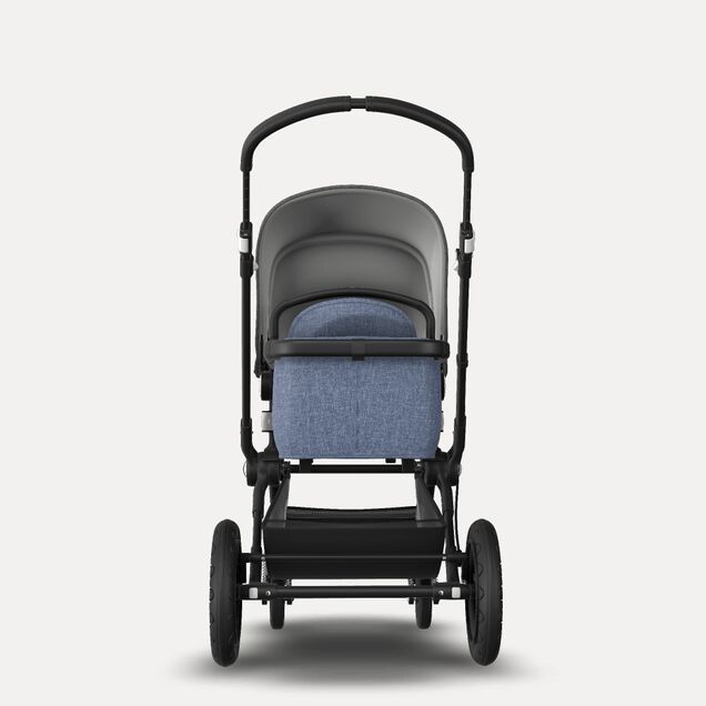 Bugaboo Cameleon3 Plus grey melange sun canopy, blue melange fabrics, black base - Main Image Slide 3 of 6