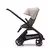 Bugaboo Dragonfly seat stroller black base, grey melange fabrics, desert taupe sun canopy - Thumbnail Slide 2 of 16