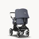 ASIA - Bugaboo Fox stroller bundle  aluminium Steel Blue
