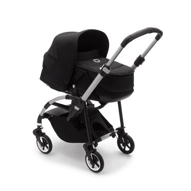 Bugaboo Bee 6 seat stroller black sun canopy, black fabrics, aluminium base - view 2