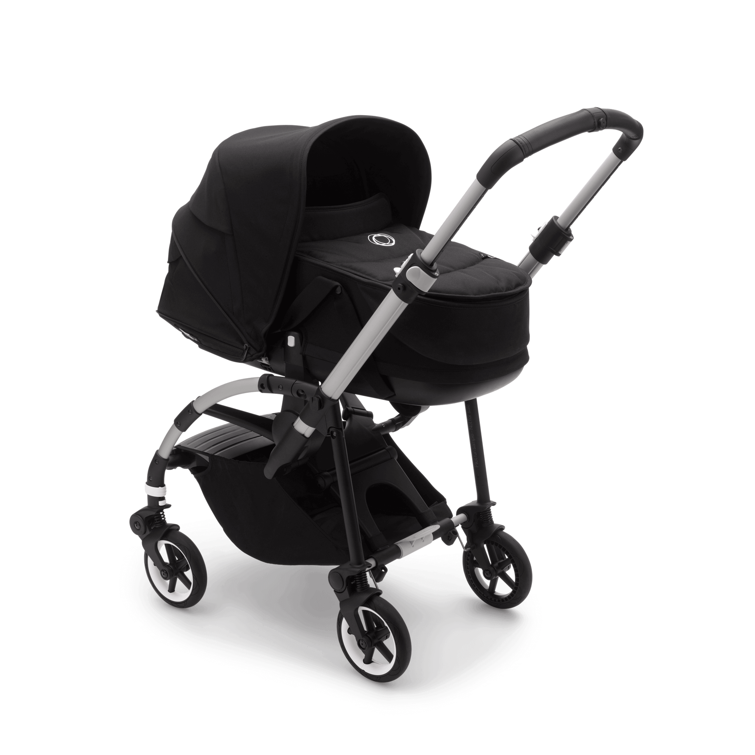 Bugaboo Bee 6 seat stroller black sun canopy, black fabrics, aluminium base - Thumbnail Slide 2 of 3