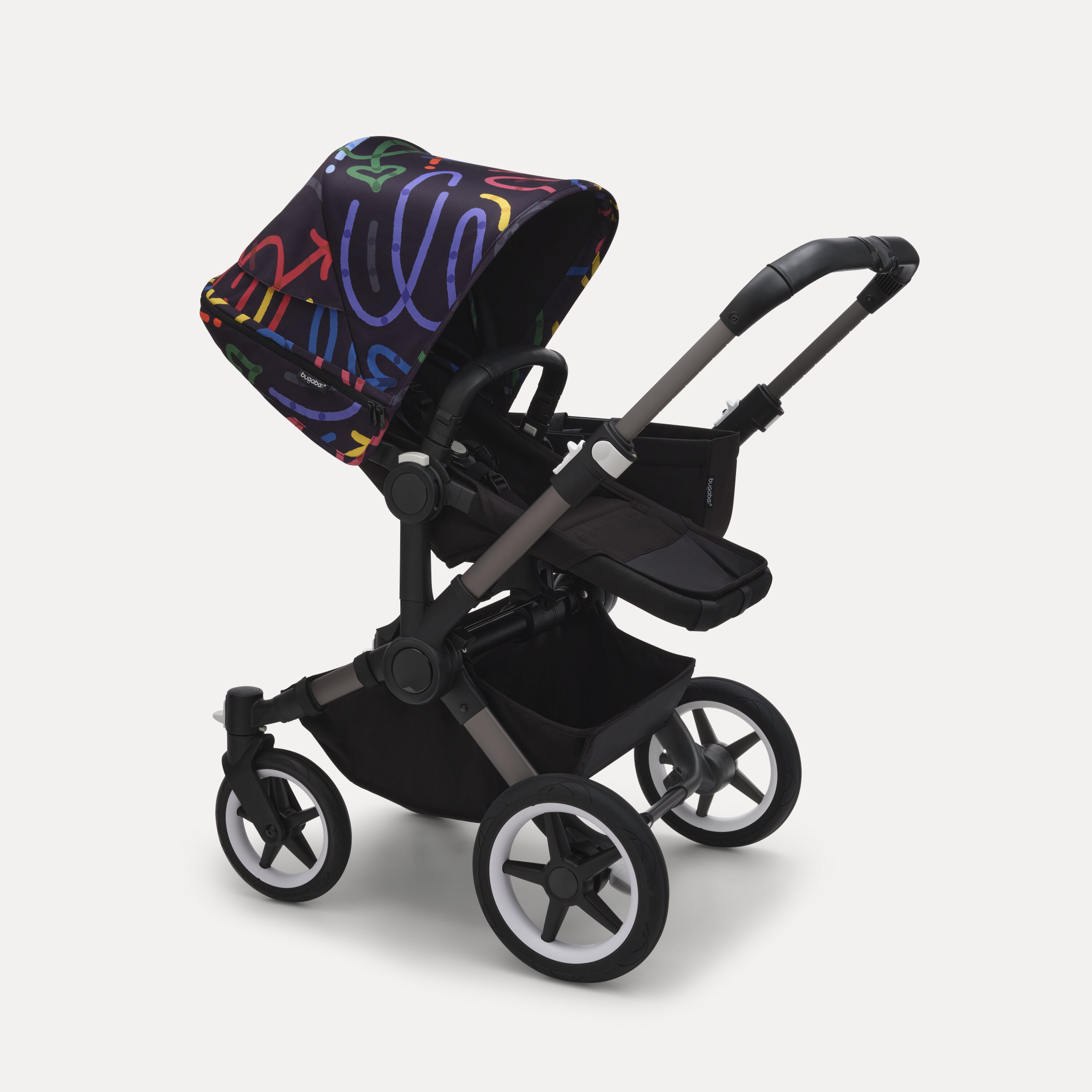 Bugaboo Donkey 5 sun canopy Art of Discovery DARK BLUE  - Main Modal Image Slide 2 of 3