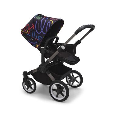 Bugaboo Donkey 5 sun canopy Art of Discovery DARK BLUE  - view 2