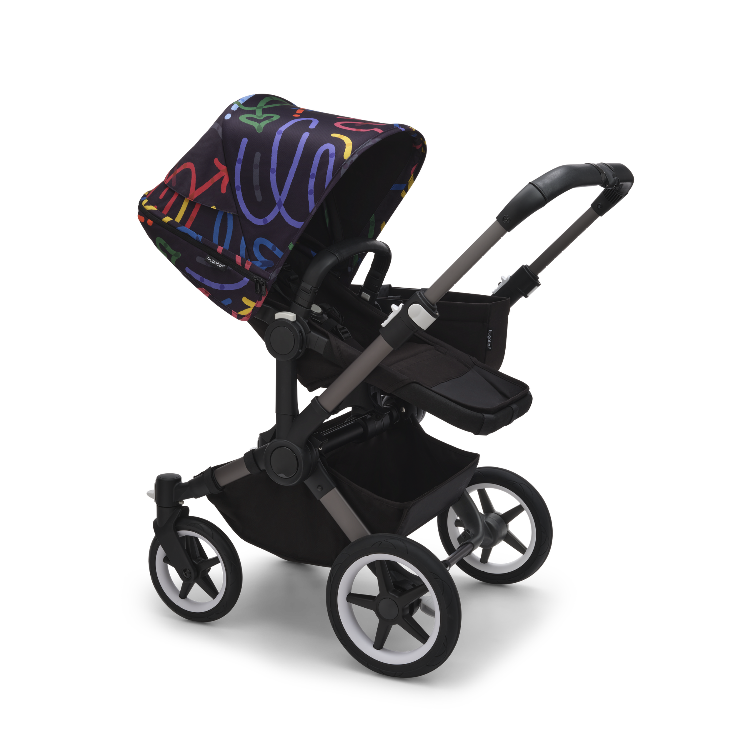 Bugaboo Donkey 5 sun canopy Art of Discovery DARK BLUE  - Thumbnail Slide 2 of 3