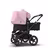 Bugaboo Donkey 3 Duo seat and bassinet stroller soft pink sun canopy, black fabrics, black base - Thumbnail Slide 2 of 5