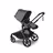 Bugaboo Kangaroo seat-only stroller black base, forest green fabrics, forest green sun canopy - Thumbnail Slide 1 of 11
