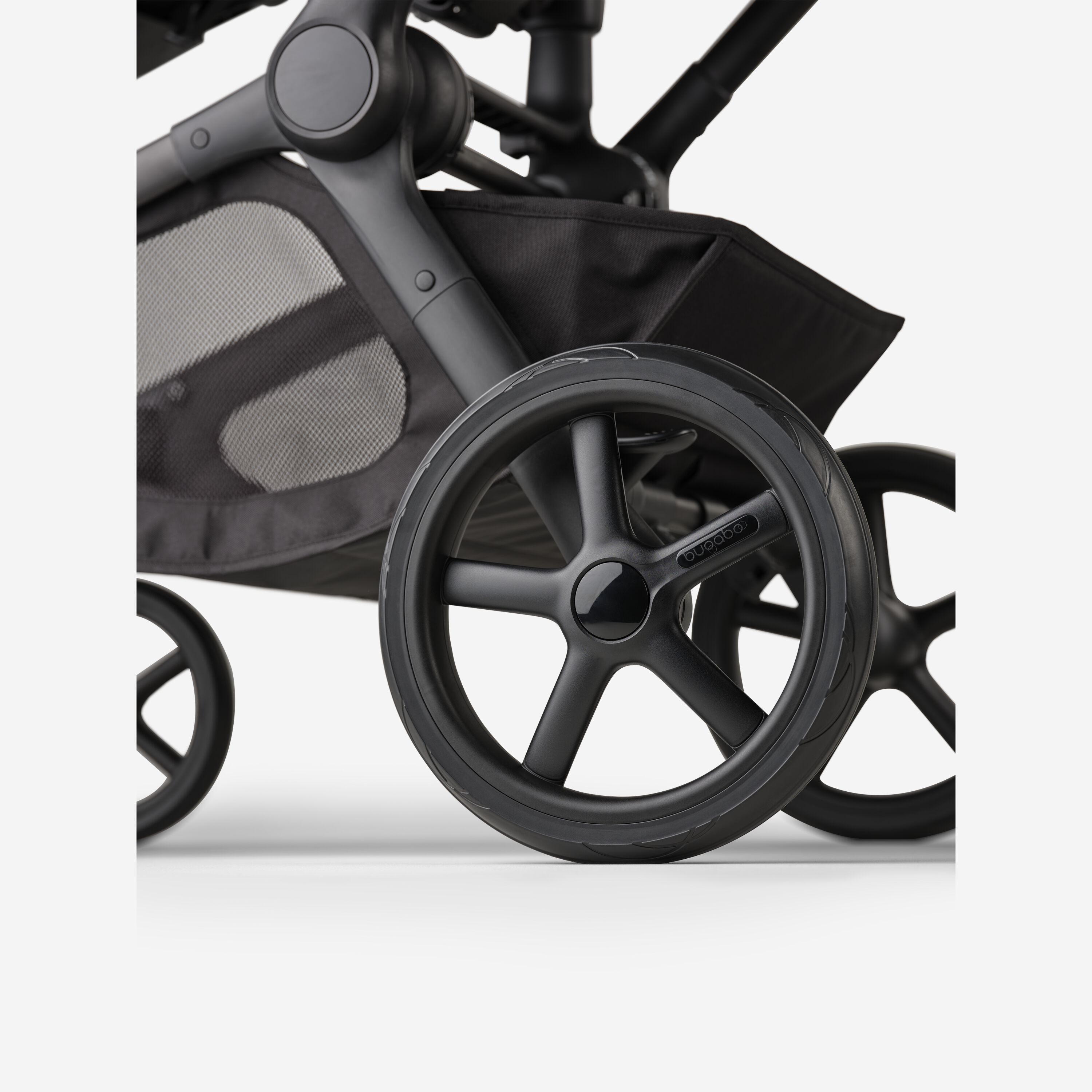Bugaboo Kangaroo 2-in-1 stroller black base, forest green fabrics, forest green sun canopy - Main Modal Image Slide 14 of 18