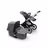 Bugaboo Fox 2 seat and carrycot pushchair grey melange sun canopy, grey melange fabrics, aluminium chassis - Thumbnail Slide 9 of 10