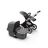 Bugaboo Fox 2 seat and carrycot pushchair grey melange sun canopy, grey melange fabrics, aluminium chassis - Thumbnail Slide 9 of 10