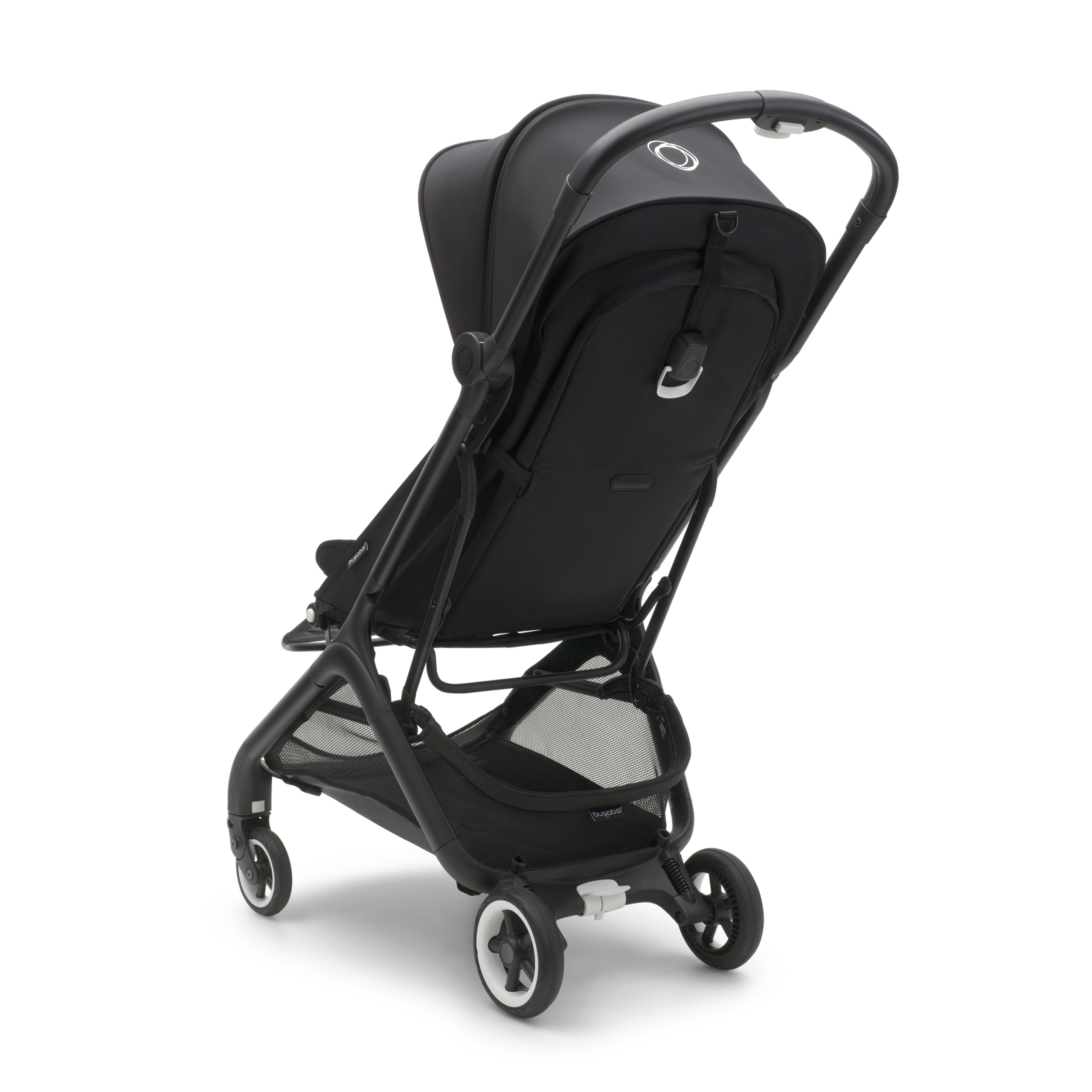 Bugaboo Butterfly travel stroller black base, midnight black fabrics, midnight black sun canopy - Thumbnail Slide 3 of 13