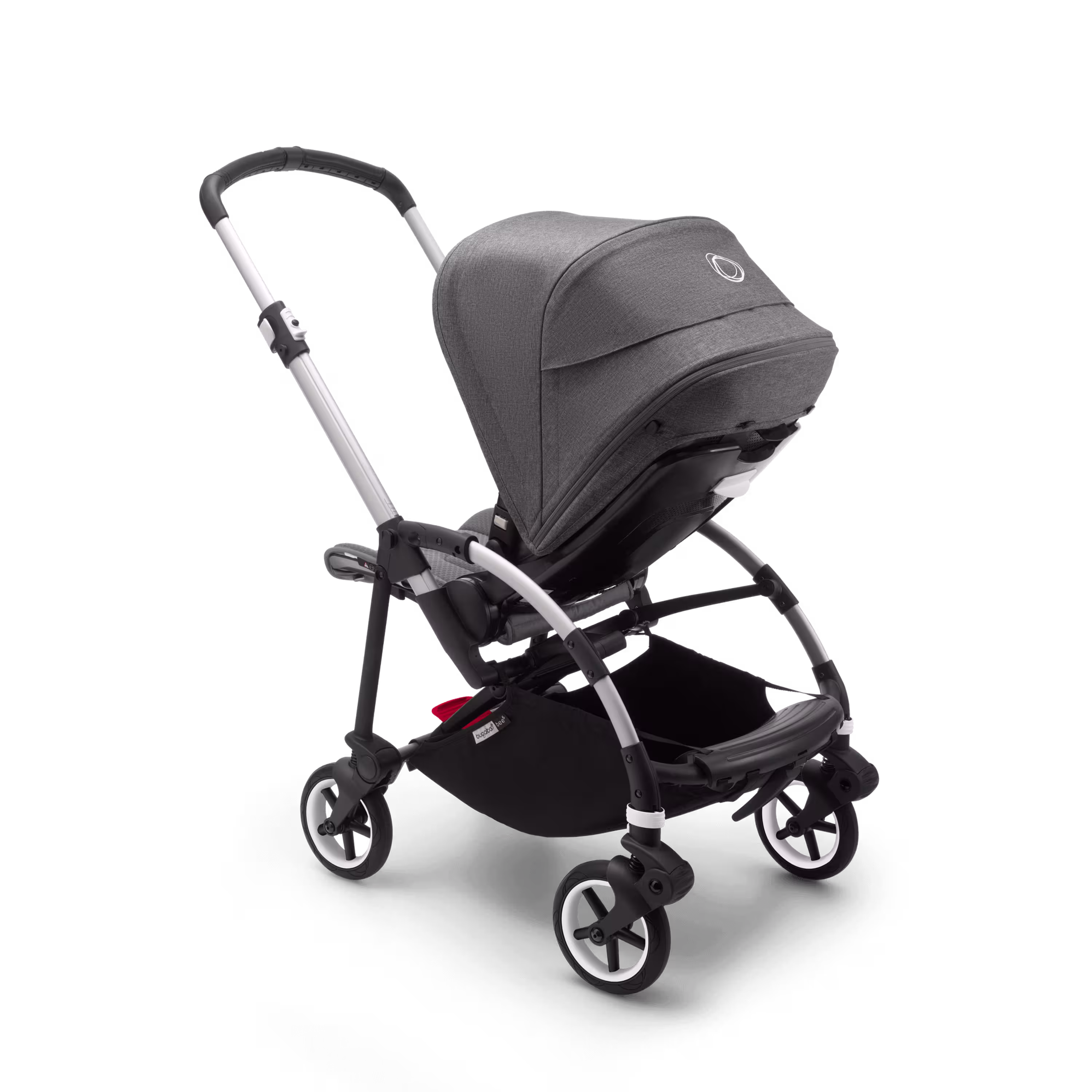 Bugaboo Bee 6 seat stroller grey mélange sun canopy, grey mélange fabrics, aluminium base - Main Modal Image Slide 2 of 2