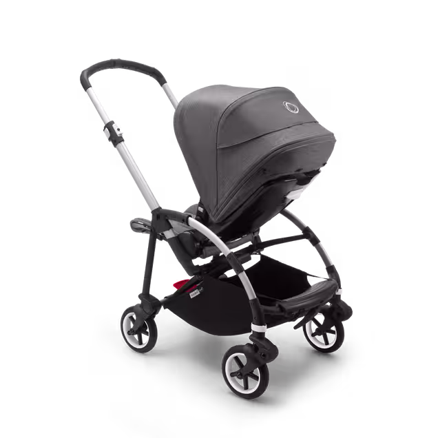 Bugaboo Bee 6 seat stroller grey mélange sun canopy, grey mélange fabrics, aluminium base - Main Image Slide 2 of 2
