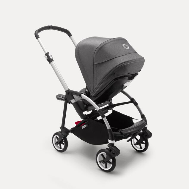 Bugaboo Bee 6 seat stroller grey mélange sun canopy, grey mélange fabrics, aluminium base - Main Image Slide 2 of 2
