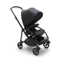Bugaboo Bee 6 seat stroller mineral washed black sun canopy, mineral washed black fabrics, black base