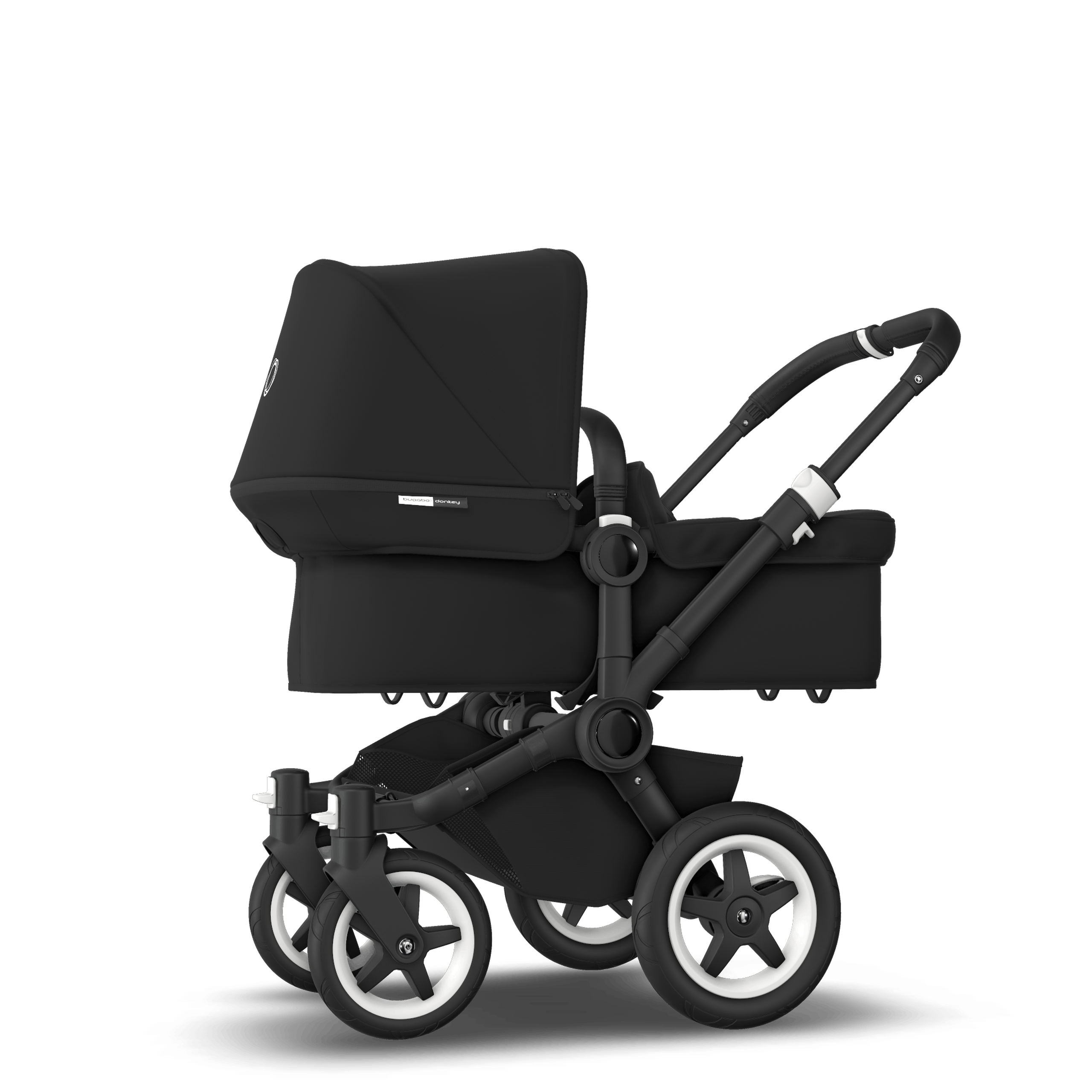 Refurbished Bugaboo Donkey2 Mono complete BLACK/BLACK-BLACK - Thumbnail Slide 2 van 6