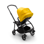 Bugaboo Bee 6 seat stroller lemon yellow sun canopy, grey mélange fabrics, black base - Thumbnail Modal Image Slide 5 van 5