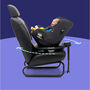 A happy baby in the Bugaboo Owl by Nuna car seat, with swivel convenience on the 360 ISOFIX Base by Nuna. - Thumbnail Modal Image Slide 3 of 12