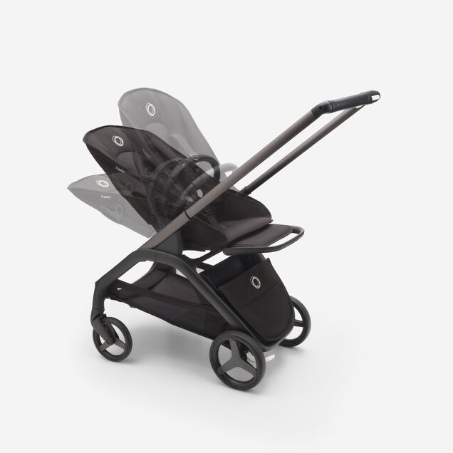 Bugaboo Dragonfly stroller with seat in different recline positions. - Main Image Slide 9 of 16
