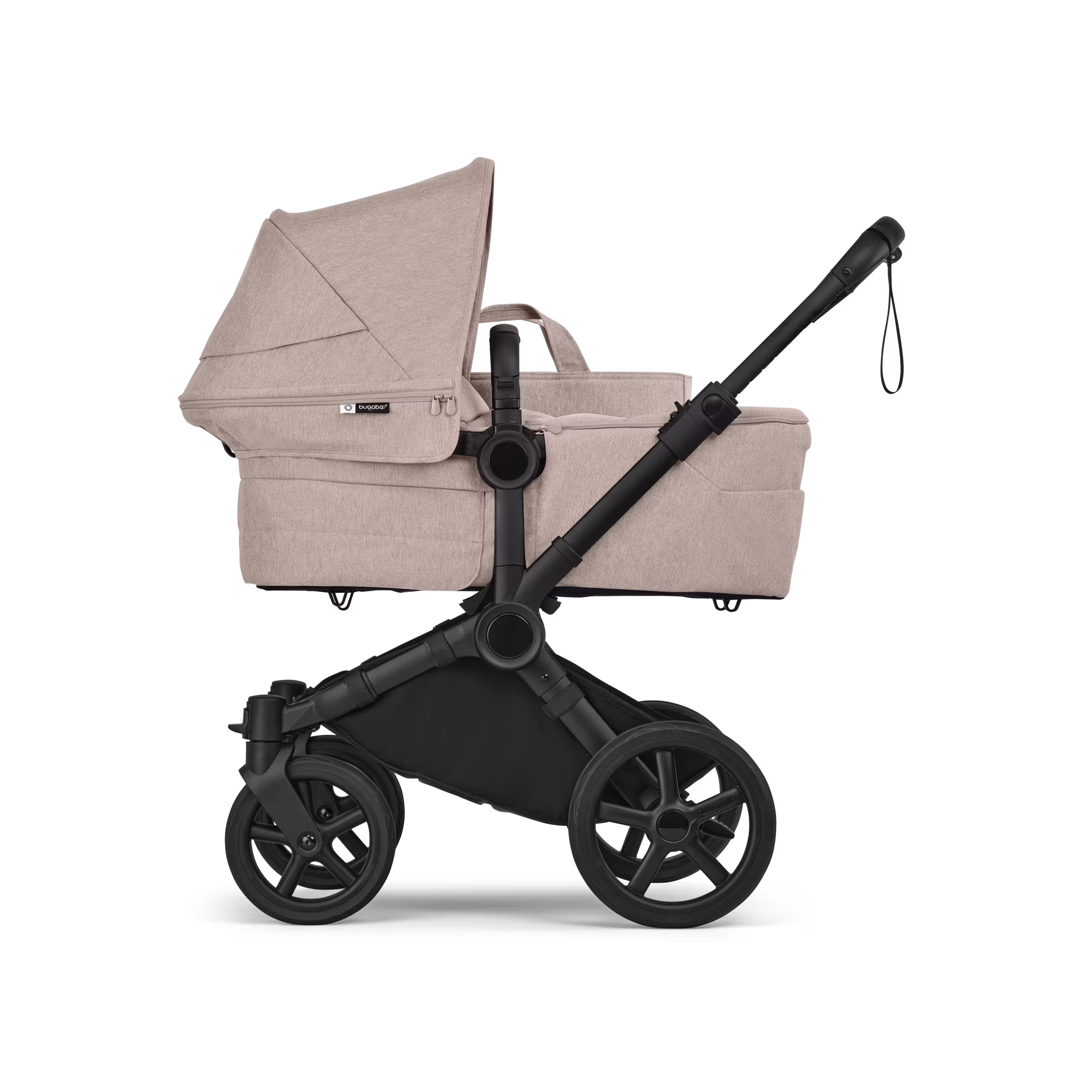 Bugaboo Donkey 6 2-in-1  pram black base, desert taupe melange fabrics, desert taupe melange sun canopy - Main Modal Image Slide 2 of 10