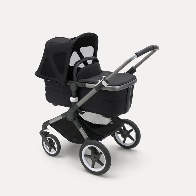 Bugaboo Fox/Cameleon3/Lynx breezy sun canopy MIDNIGHT BLACK - Main Image Slide 2 of 5