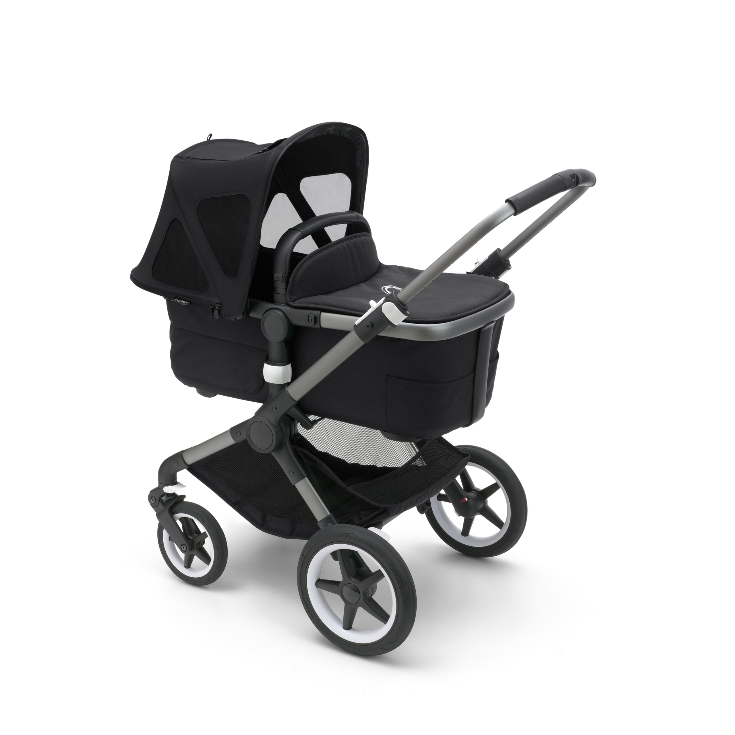 Bugaboo Fox/Cameleon3/Lynx breezy sun canopy MIDNIGHT BLACK - Thumbnail Slide 2 of 5
