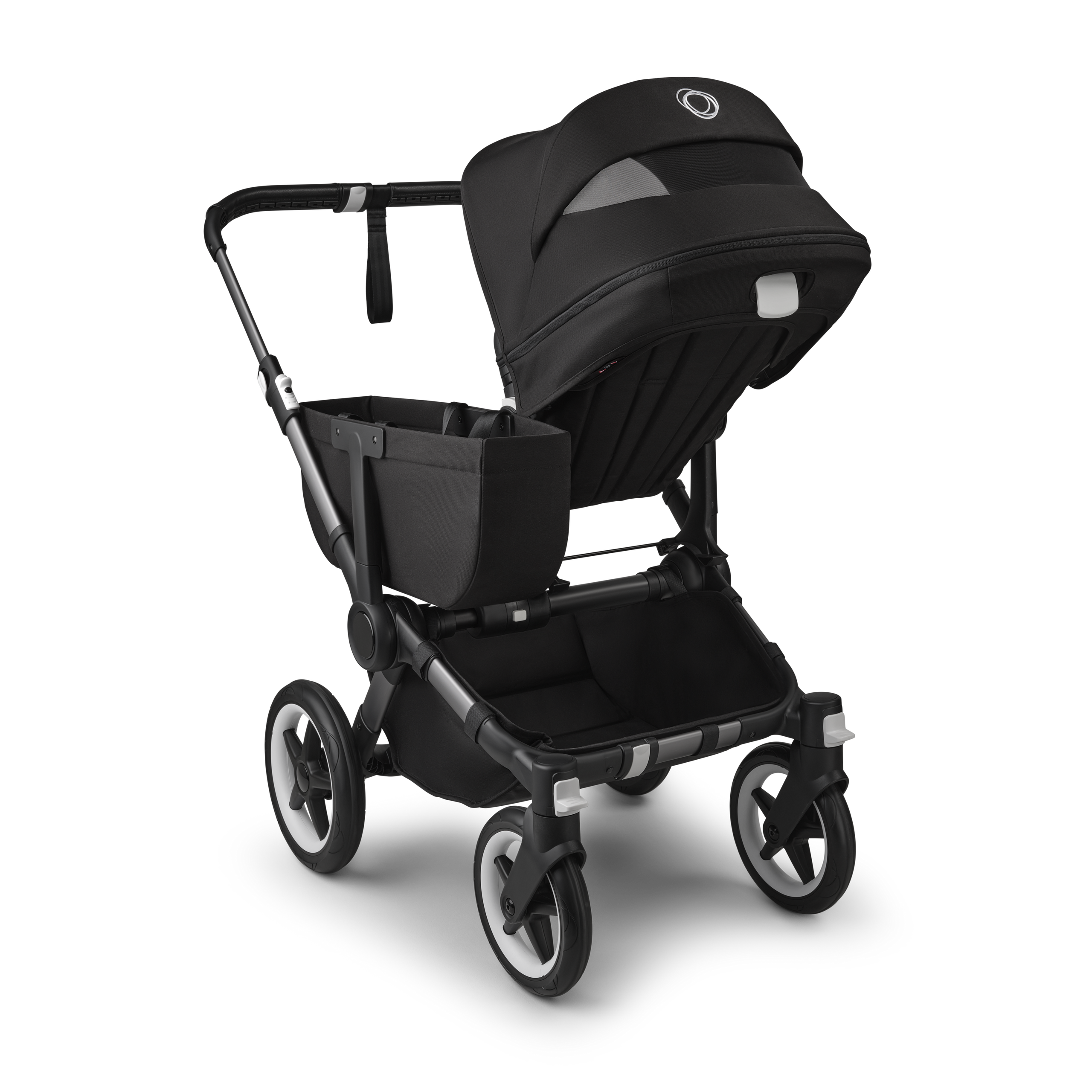 Refurbished Bugaboo Donkey 5 Mono complete GRAPHITE/MIDNIGHT BLACK-MIDNIGHT BLACK - Thumbnail Slide 3 van 9