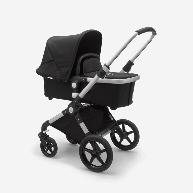 Bugaboo Lynx bassinet and seat stroller black sun canopy, black fabrics, aluminium base - Main Image Slide 1 of 2