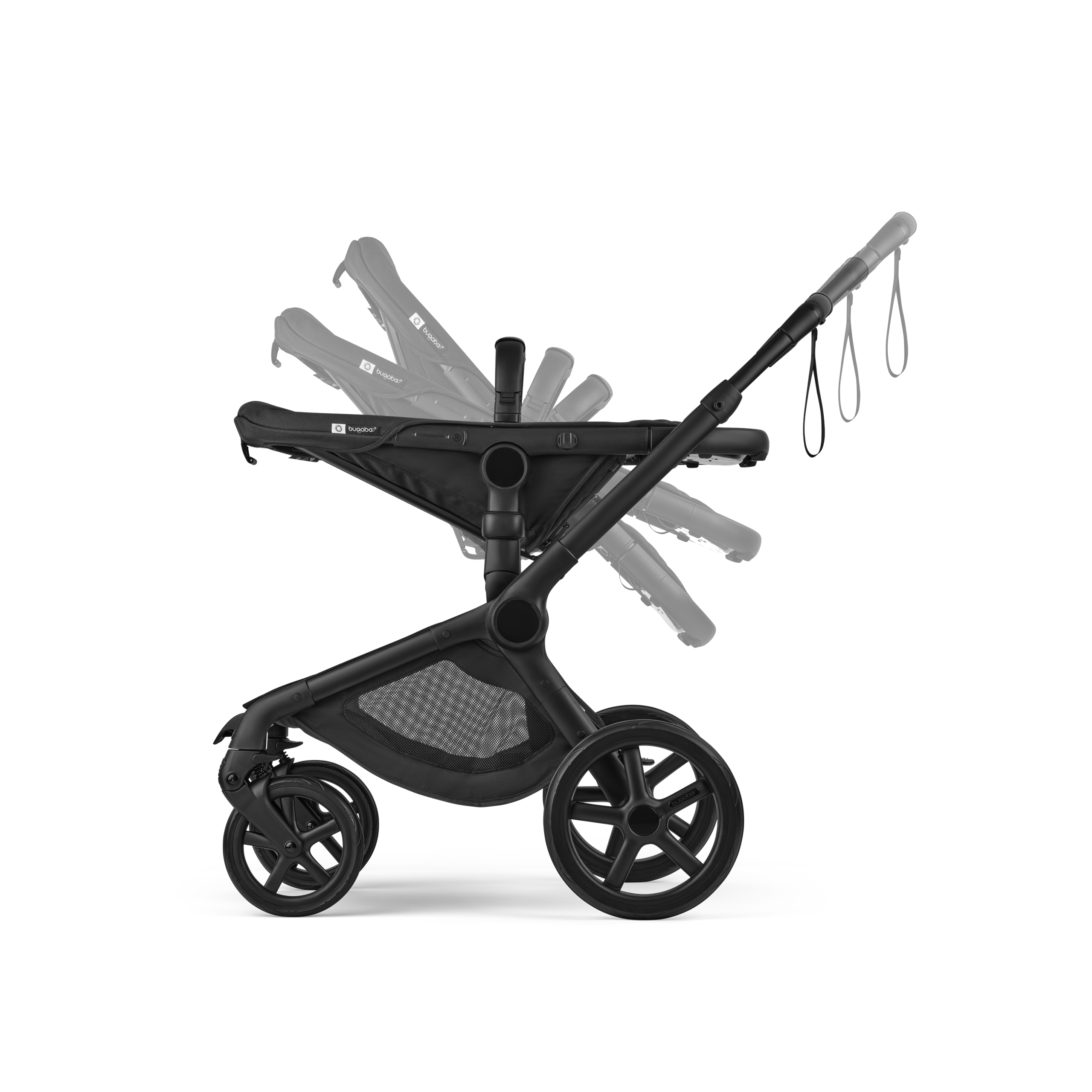 Bugaboo X Artipoppe Fox 5 Renew Limited Edition 2-in-1 stroller black base, heritage black fabrics, bugaboo x artipoppe sun canopy - Thumbnail Slide 8 of 10