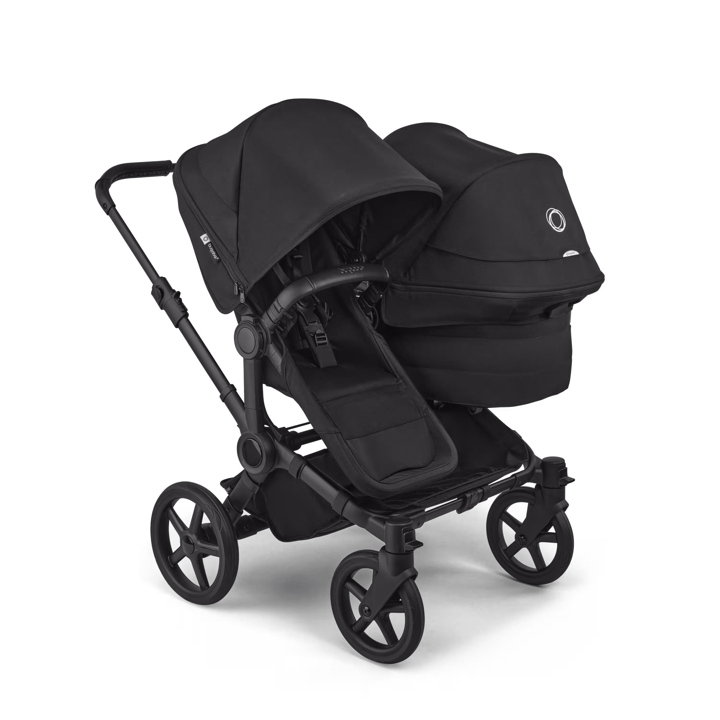 Bugaboo Donkey 6 double pram black base, heritage black fabrics, heritage black sun canopy - Main Modal Image Slide 1 of 10