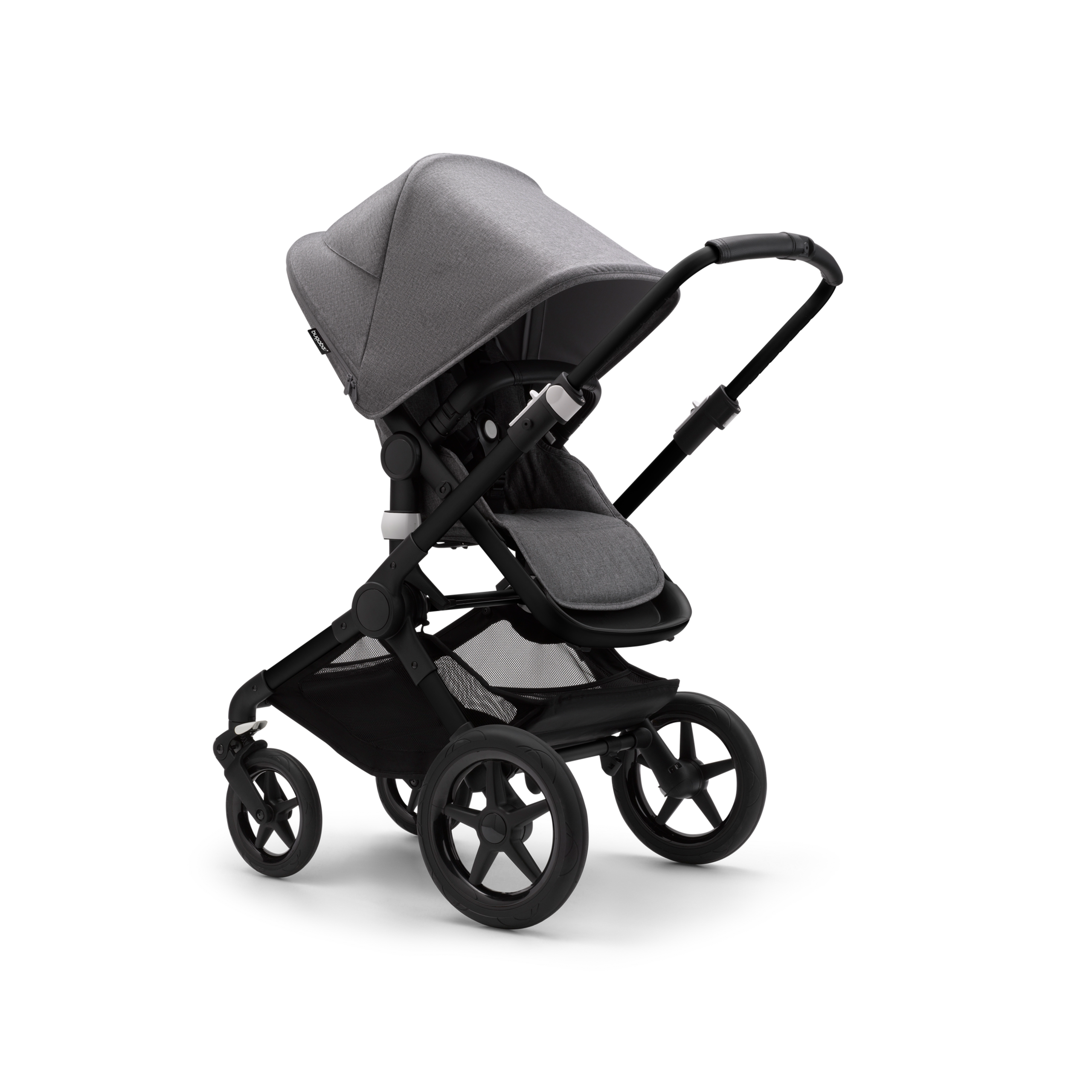 Refurbished Bugaboo Fox 3 complete BLACK/GREY MELANGE-GREY MELANGE - Thumbnail Slide 5 van 5