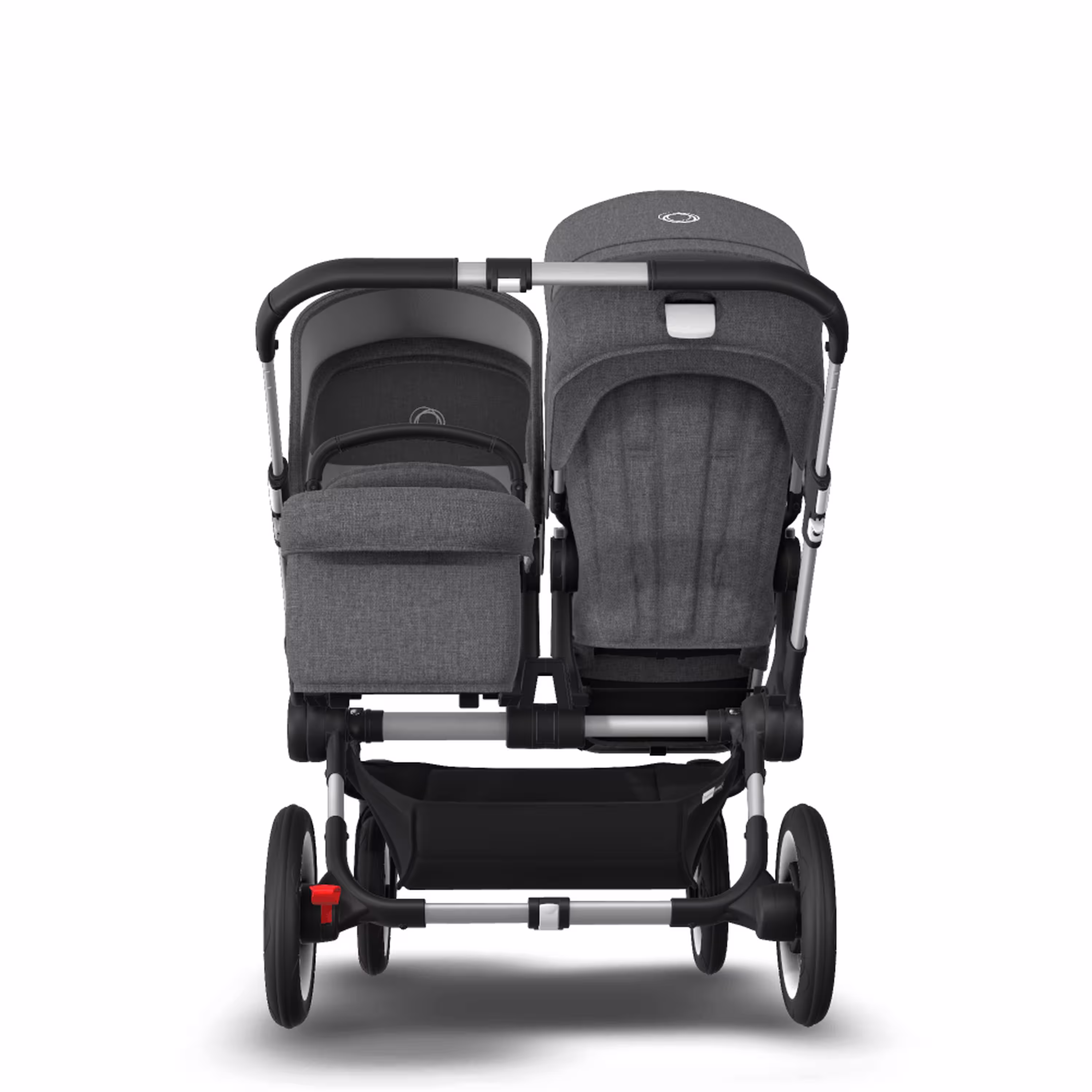 AU - Bugaboo Donkey 3 Duo Seat and Bassinet Stroller Grey Melange, Aluminum chassis - Main Modal Image Slide 4 of 4