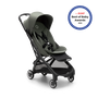 Bugaboo Butterfly seat stroller black base, forest green fabrics, forest green sun canopy - Thumbnail Slide 1 of 14