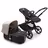 Bugaboo Fox 5 2-in-1 stroller black base, midnight black fabrics, desert taupe sun canopy - Thumbnail Slide 1 of 12