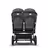Bugaboo Donkey 3 Twin travel system grey melange sun canopy, grey melange fabrics, black base - Thumbnail Slide 16 of 18