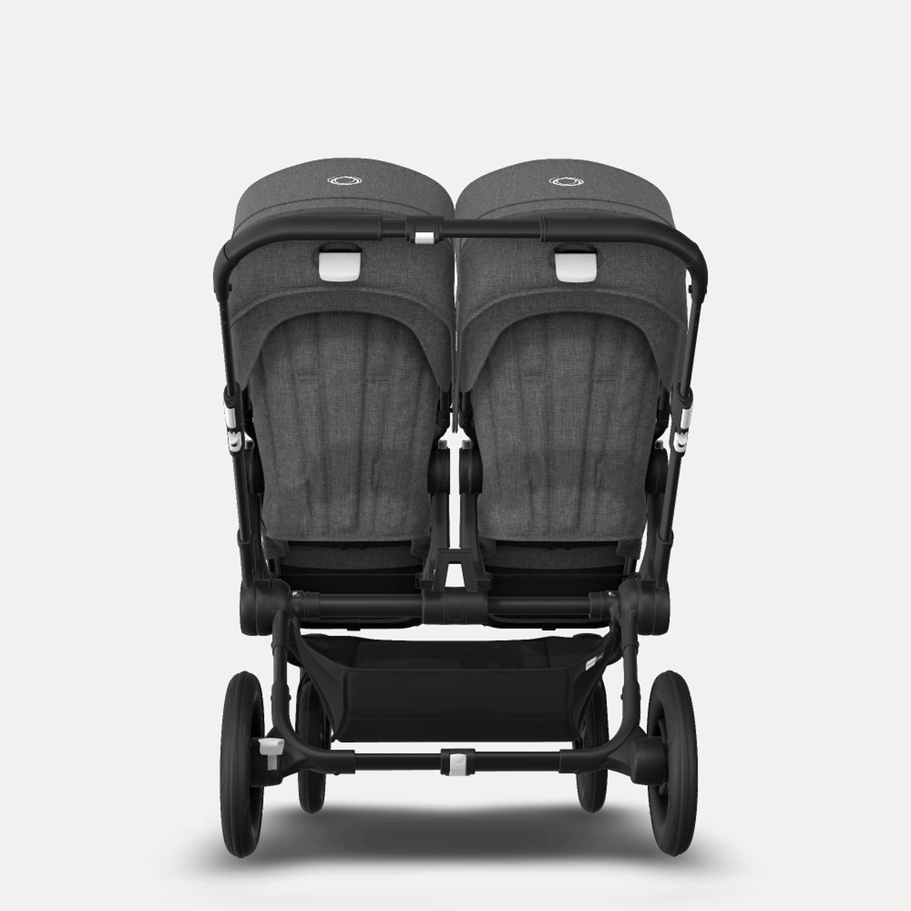 Bugaboo Donkey 3 Twin travel system grey melange sun canopy, grey melange fabrics, black base - Main Modal Image Slide 16 of 18