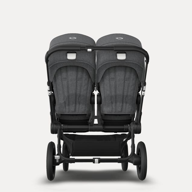 Bugaboo Donkey 3 Twin travel system grey melange sun canopy, grey melange fabrics, black base - Main Image Slide 16 of 18