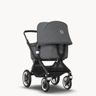 Refurbished Bugaboo Fox complete BLACK/GREY MELANGE-GREY MELANGE