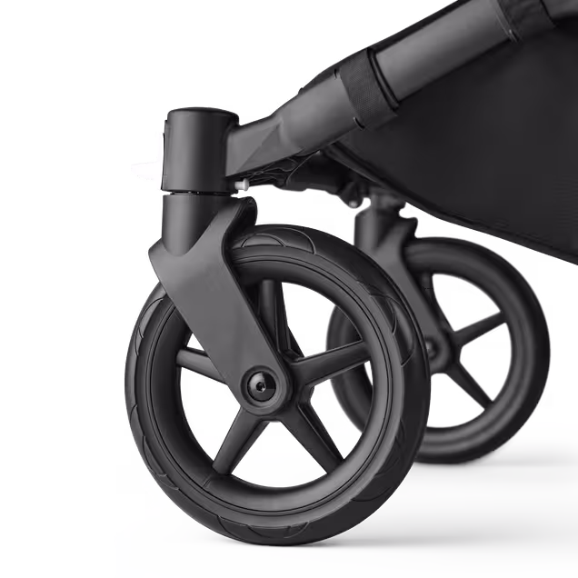 Bugaboo Donkey 5 Duo double stroller graphite base, midnight black fabrics, midnight black sun canopy - Main Image Slide 10 of 11