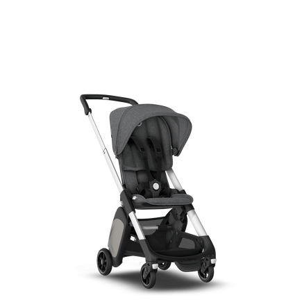 Bugaboo Ant seat stroller grey melange sun canopy, grey melange fabrics, aluminium base