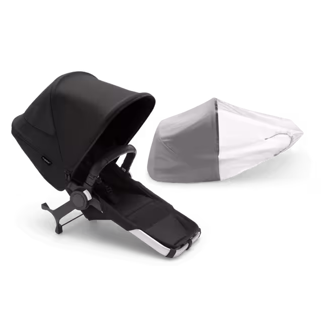Bugaboo Donkey 5 Duo extension complete RW fabric NA ALU/MIDNIGHT BLACK-MIDNIGHT BLACK - Main Image Slide 1 of 2