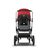 Bugaboo Fox 2 seat and carrycot pushchair red sun canopy, grey melange fabrics, aluminium base - Thumbnail Slide 7 of 10