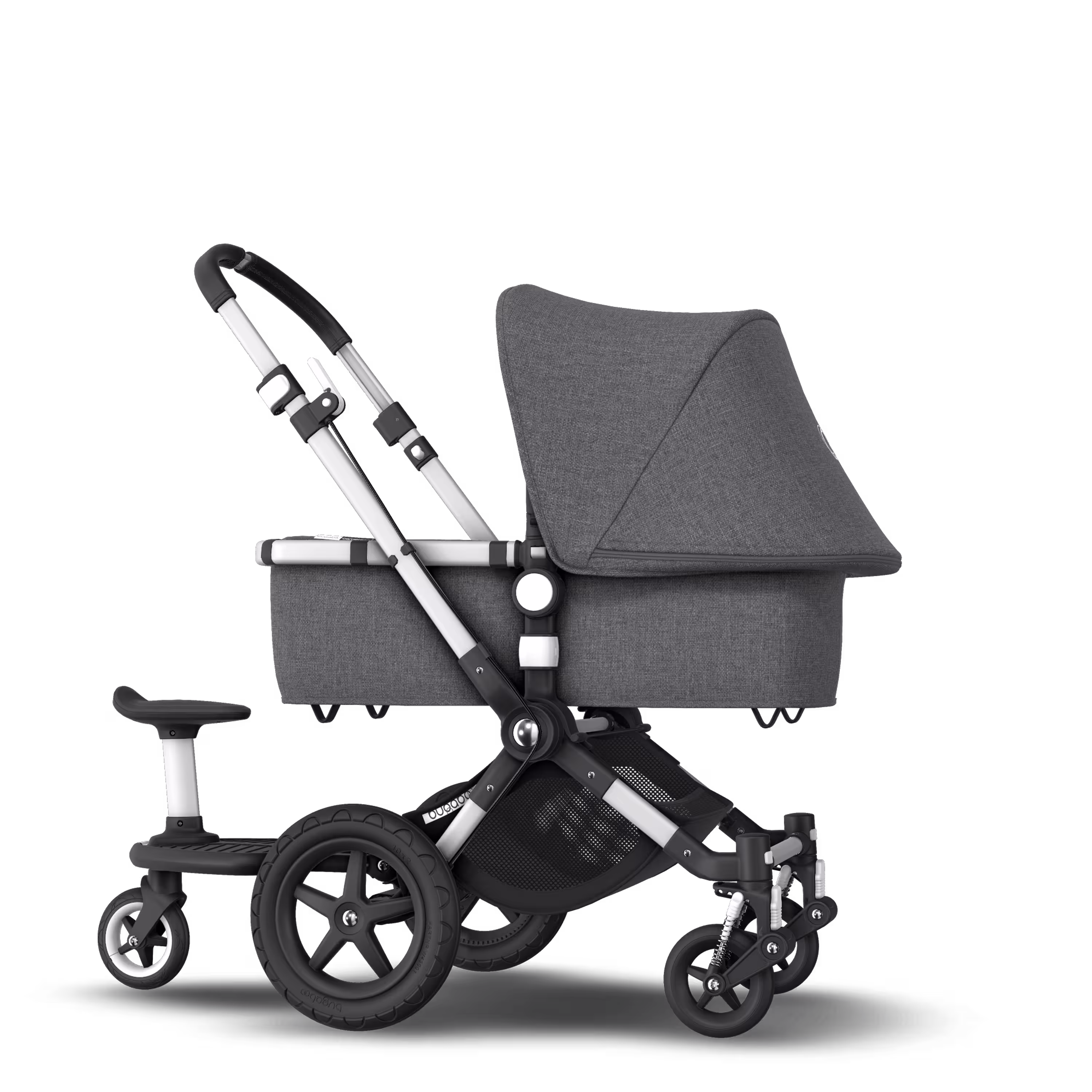 Bugaboo Cameleon 3 Plus sit and stand pushchair grey melange sun canopy, grey melange fabrics, aluminium base - Main Modal Image Slide 4 of 6