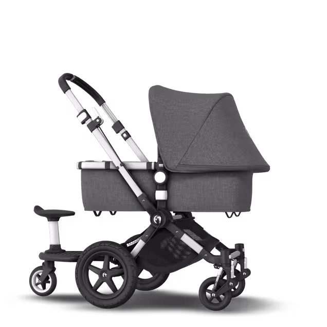 Bugaboo Cameleon 3 Plus sit and stand pushchair grey melange sun canopy, grey melange fabrics, aluminium base - Main Image Slide 4 of 6