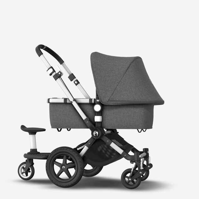 Bugaboo Cameleon 3 Plus sit and stand pushchair grey melange sun canopy, grey melange fabrics, aluminium base - Main Image Slide 4 of 6