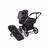 Refurbished Bugaboo Donkey 5 Mono bassinet and seat stroller graphite base, midnight black fabrics, grey mélange sun canopy - Thumbnail Slide 1 of 11