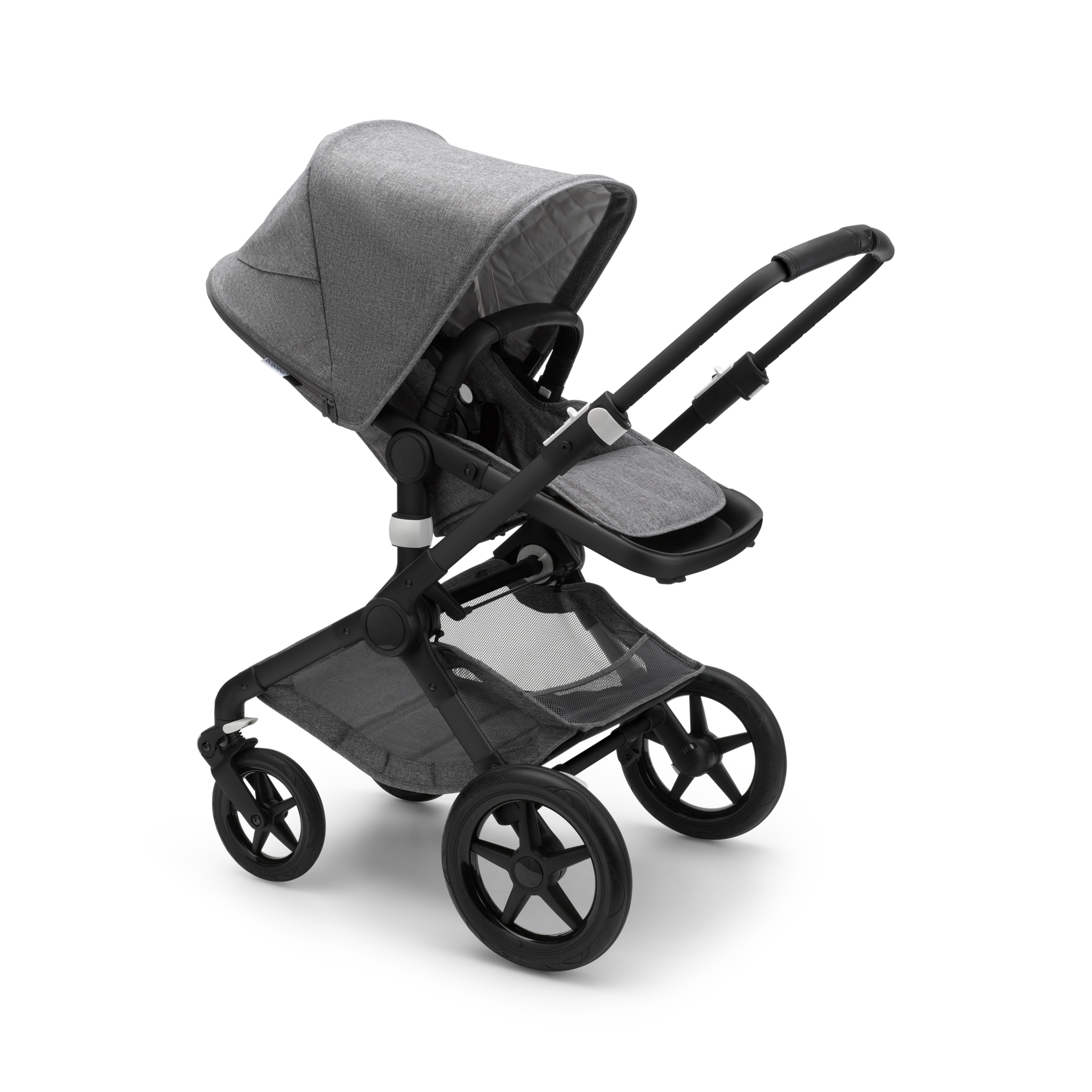 Bugaboo Fox 2 complete | BLACK/GREY MELANGE-GREY MELANGE - Thumbnail Slide 2 van 3