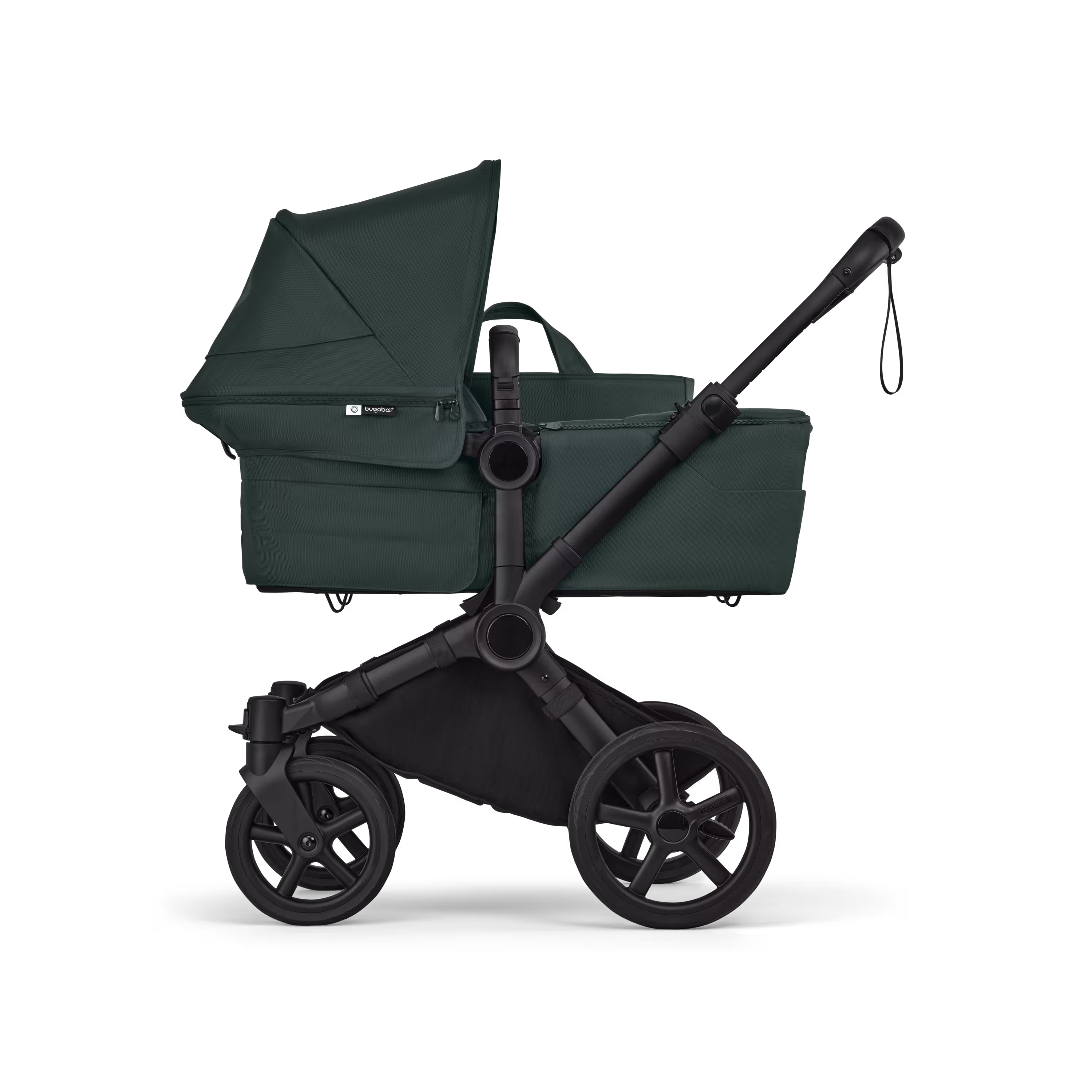 Bugaboo Donkey 6 2-in-1  pram black base, fern green fabrics, fern green sun canopy - Main Modal Image Slide 2 of 10
