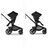 Two Bugaboo Kangaroo 2-in-1 strollers side by side. The left one has the seat facing the parent. The right one has the seat facing the world. - Thumbnail Slide 10 of 18