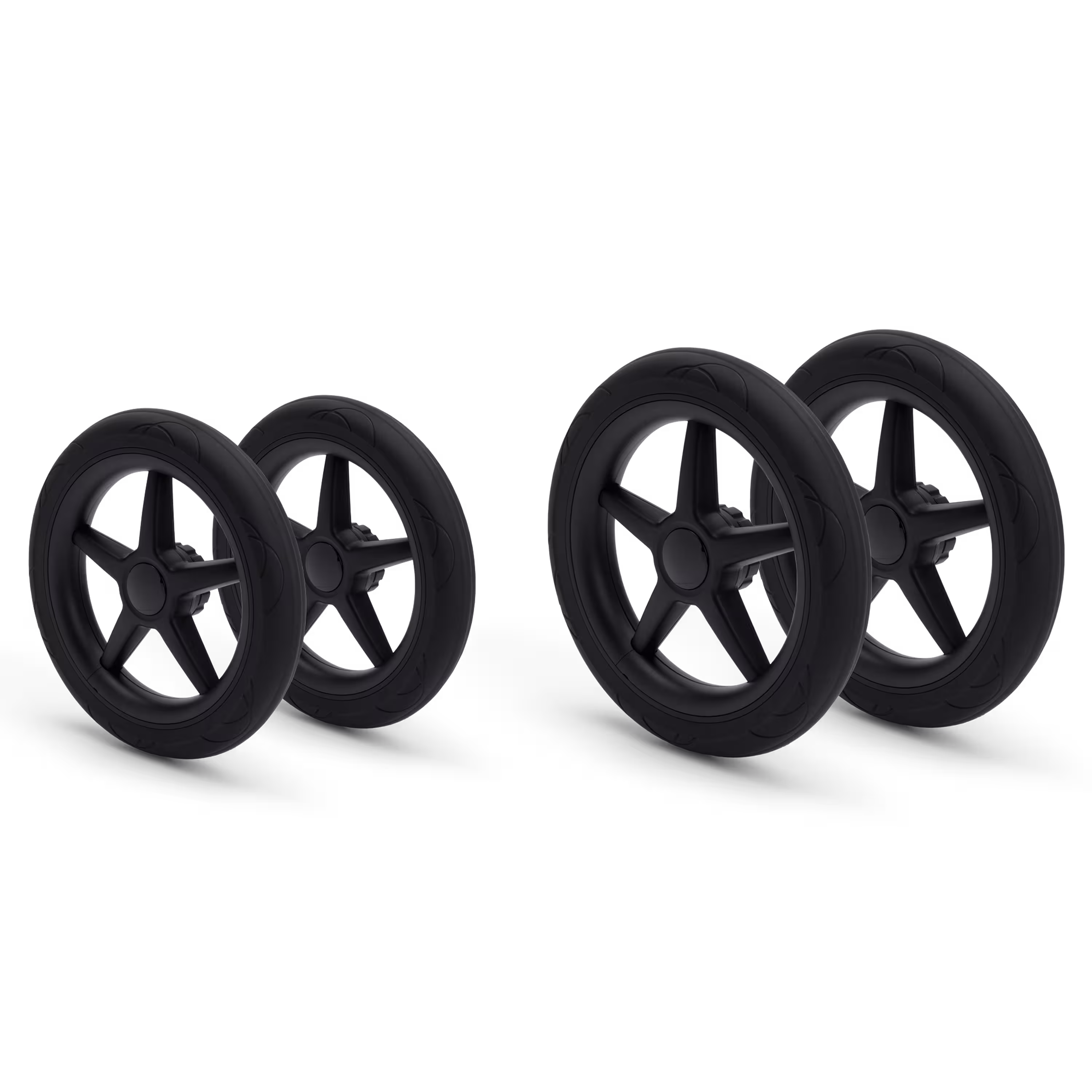 Bugaboo Donkey/Buffalo wheels replacement set BLACK (4x) - Main Modal Image Slide 2 of 2