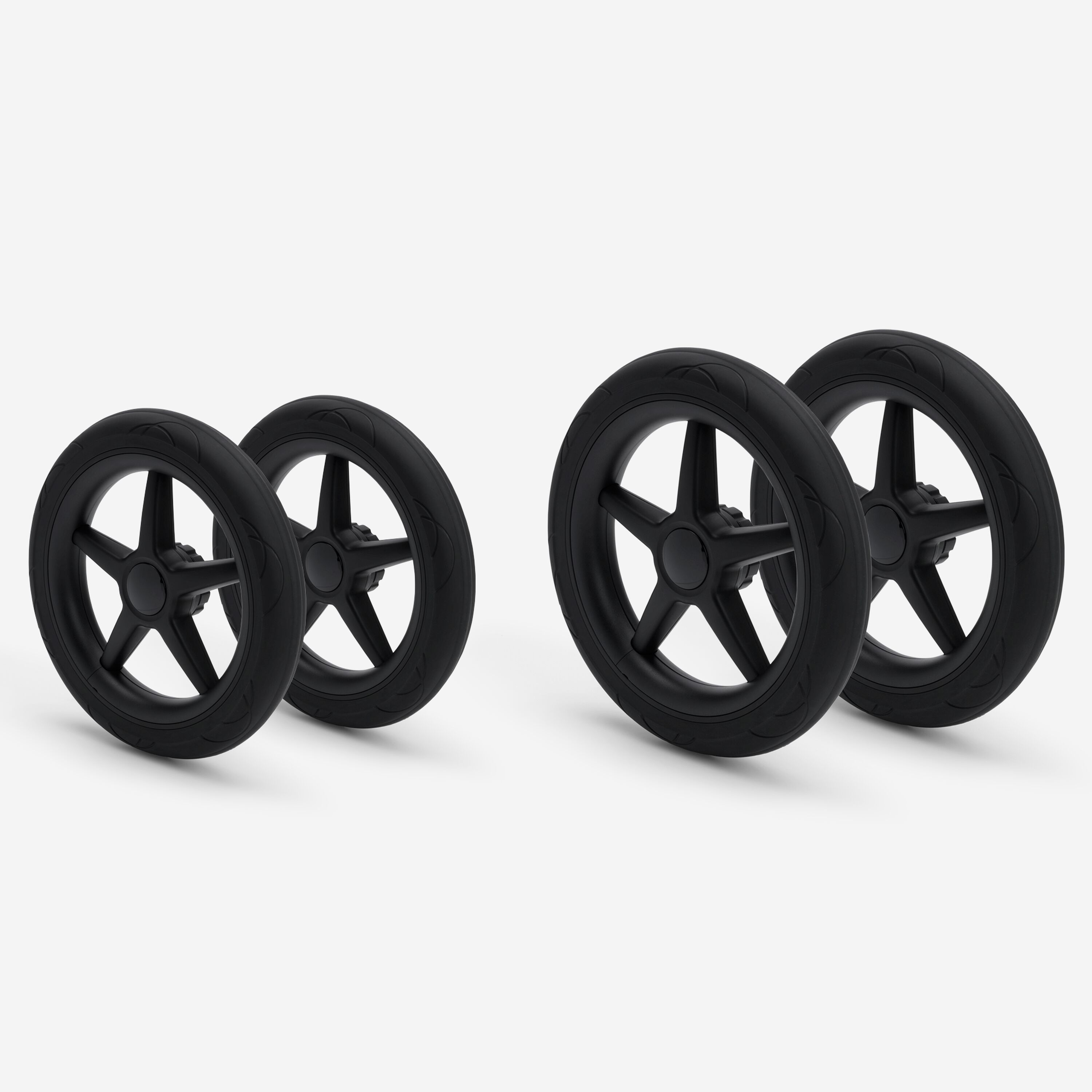 Bugaboo Donkey/Buffalo wheels replacement set BLACK (4x) - Main Modal Image Slide 2 of 2